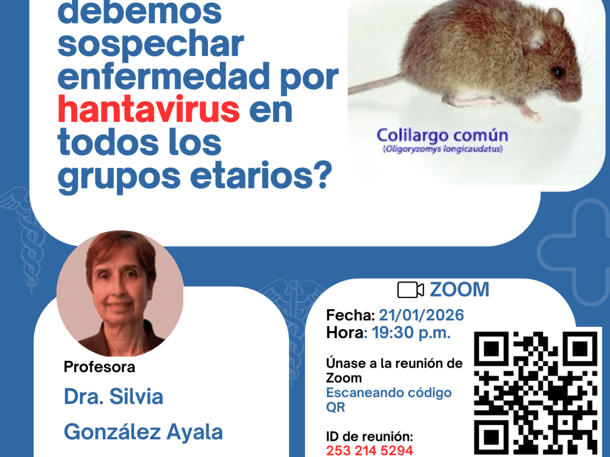 En el Distrito VIII del Colegio de Médicos: Se realizará la charla “¿Cuándo debemos sospechar enfermedad por hantavirus en todos los grupos etarios?”