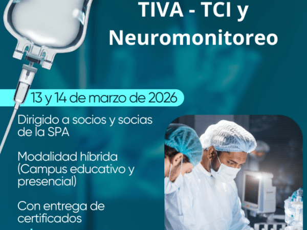 Está abierta la inscripción a las Jornadas de Actualización en TIVA – TCI y Neuromonitoreo