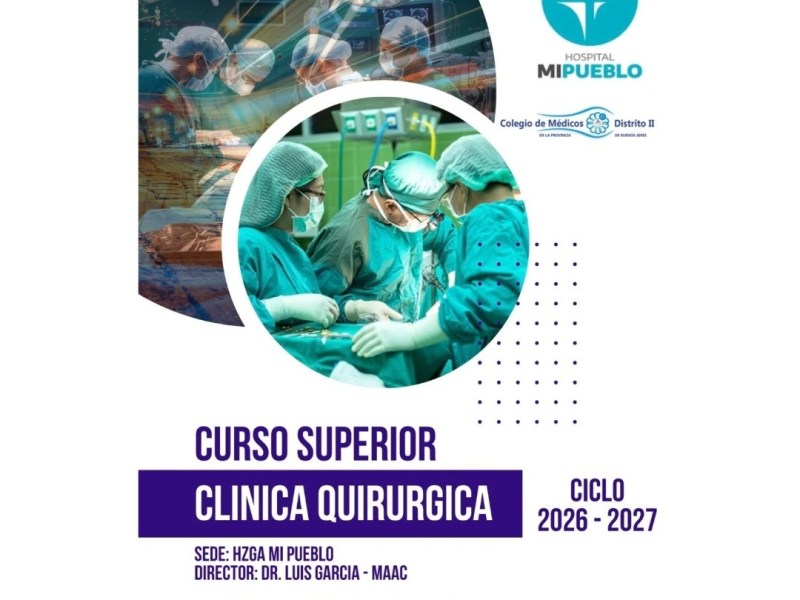 El Colegio de Médicos Distrito II invita al Curso Superior de Clínica Quirúrgica