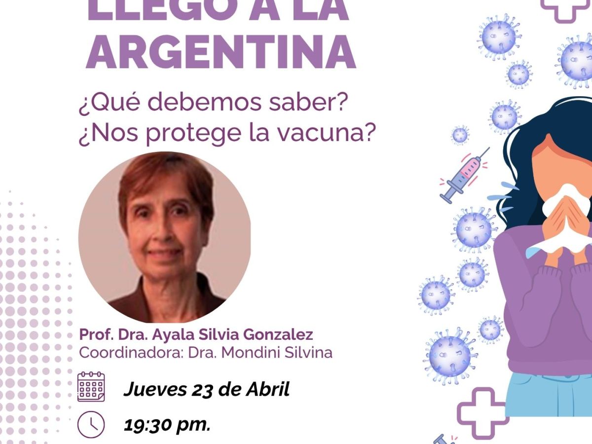 Se realizará una charla informativa sobre la gripe H3N2
