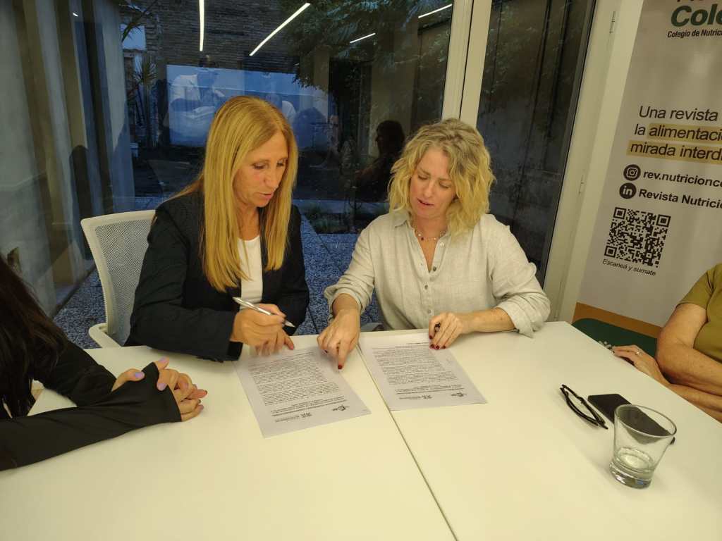El CoTOBA firmó un convenio de colaboración con el Colegio de Nutricionistas de la Provincia de Buenos Aires