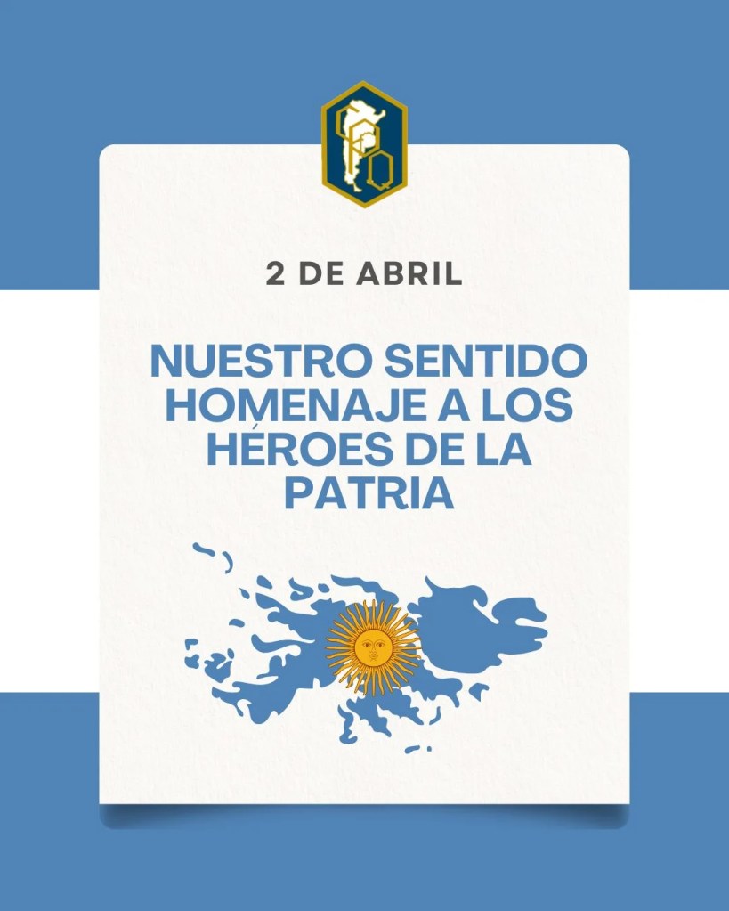 2 de abril: el Consejo Profesional de Química rindió homenaje a los héroes de La Patria