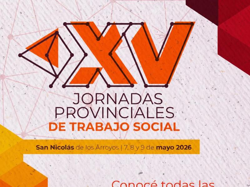 Esta semana comienzan las XV Jornadas Provinciales de Trabajo Social