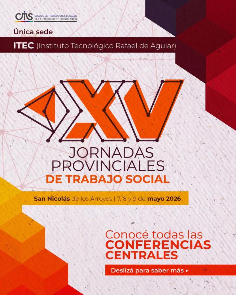 Esta semana comienzan las XV Jornadas Provinciales de Trabajo Social