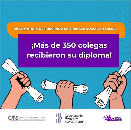 Más de 350 profesionales concluyeron la Diplomatura de Trabajos Social en Salud