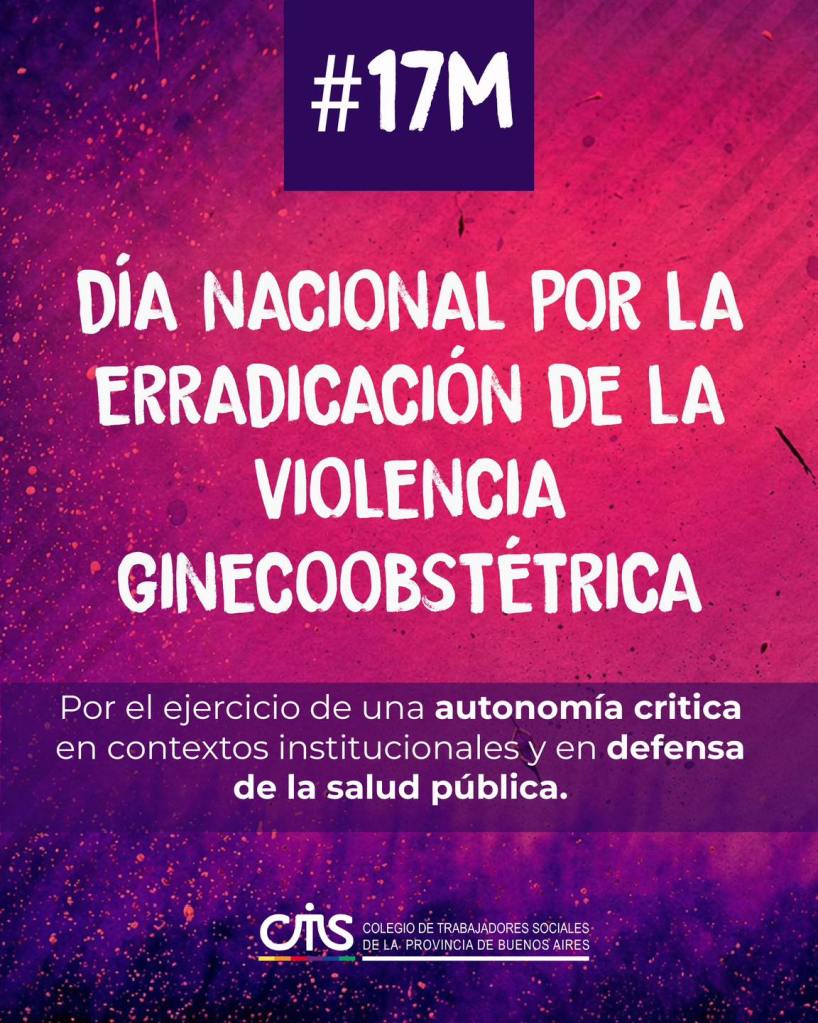 El CATSPBA reflexionó en el Día Nacional por la erradicación de la violencia Ginecoobstétrica