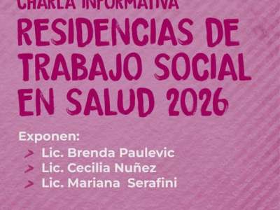 El CATSPBA organiza una charla informativa sobre «Residencias de Trabajo Social en Salud 2026»
