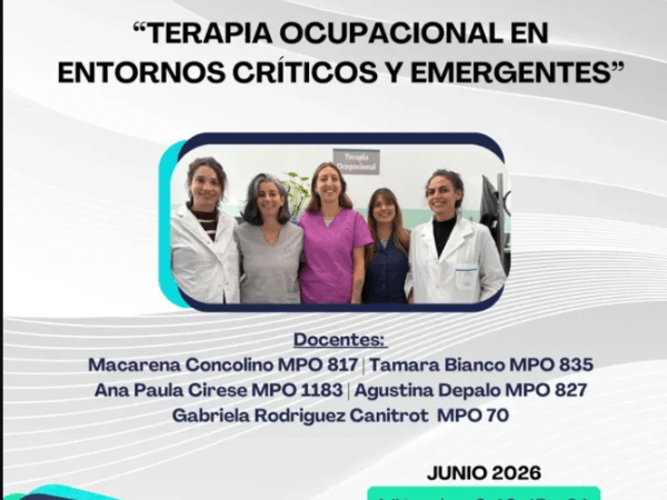 El CoTOBA invita al seminario: «Terapia ocupacional en entornos críticos y emergentes»