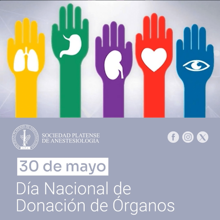 La Sociedad Platense de Anestesiología celebró el Día Nacional de la Donación de Órganos en Argentina