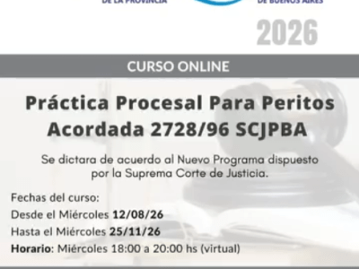 El Colegio de Médicos Distrito II invita al Curso «Práctica Procesal para Peritos»